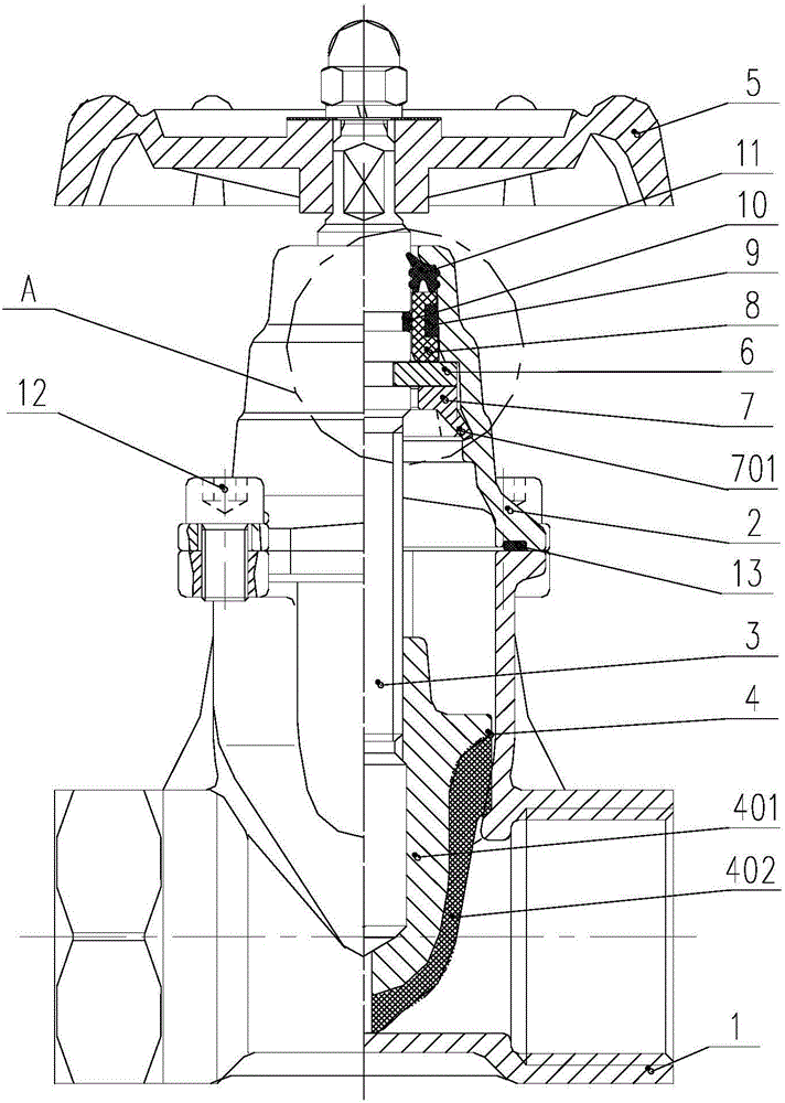 Conical-sealed soft seal gate valve