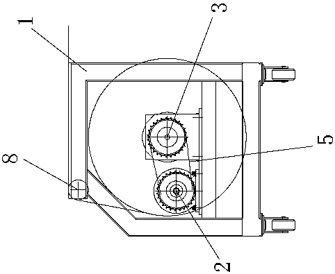 Abrasive paper waste automatic winding device