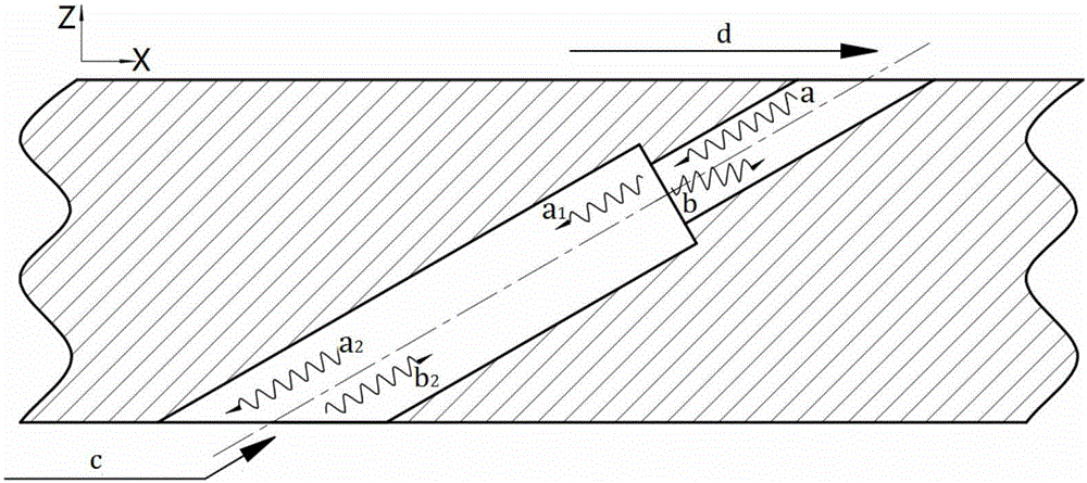 Step-shaped shrinkage air film hole structure