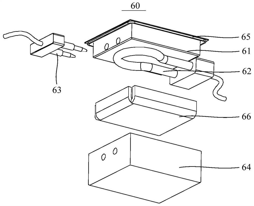 Smoke exhaust device and combined equipment with smoke exhaust device and cooking bench