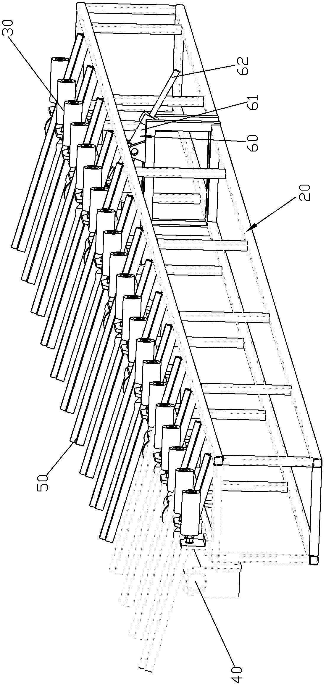 Stacking machine for Z-shaped steel