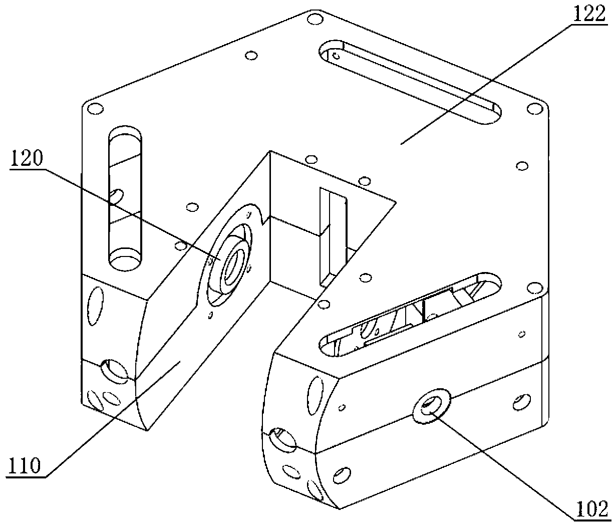 Omni-directional moving unit module structure of modularized self-reconfiguration robot