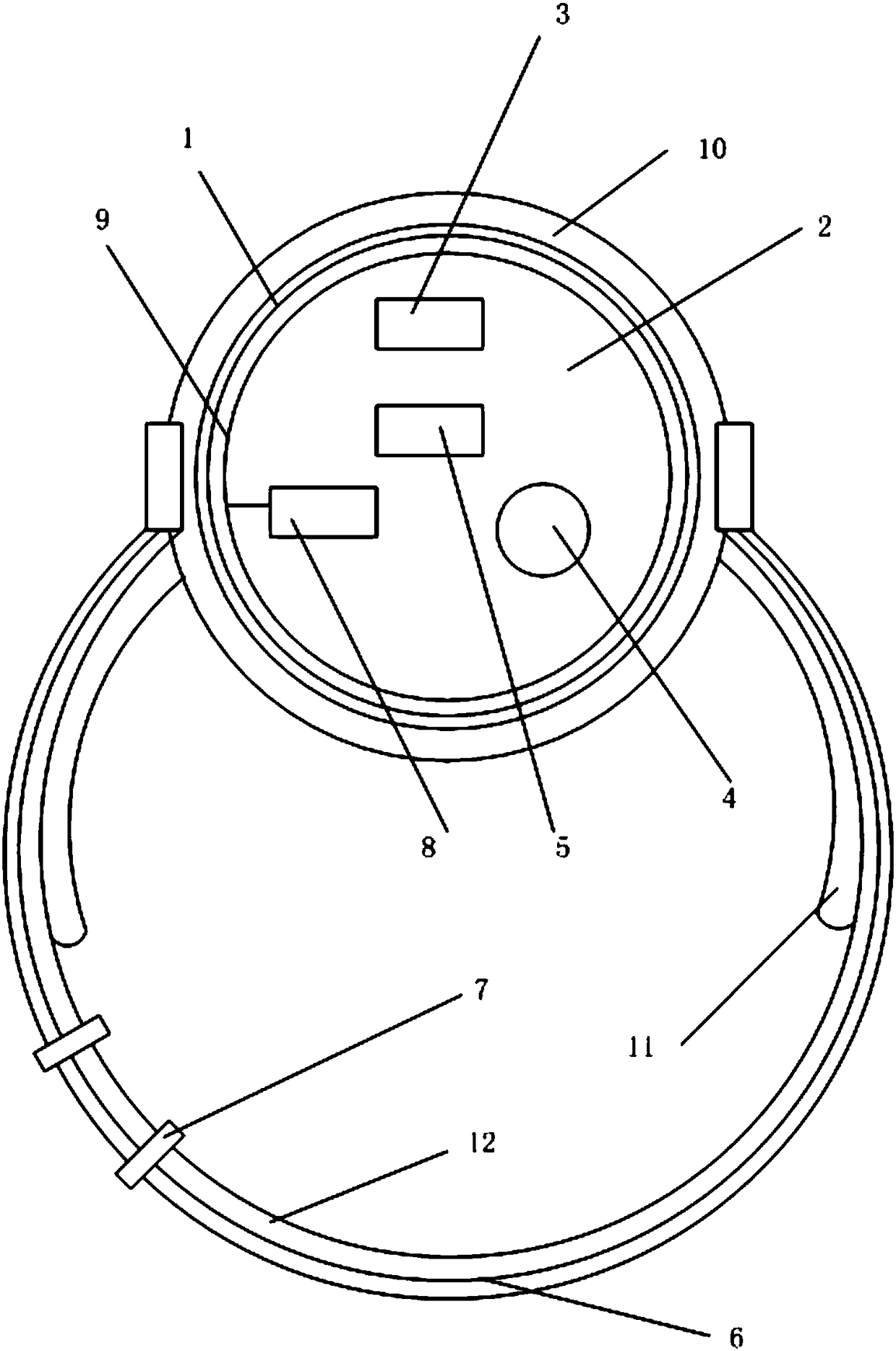 Monitoring wearable equipment applicable to prisoners