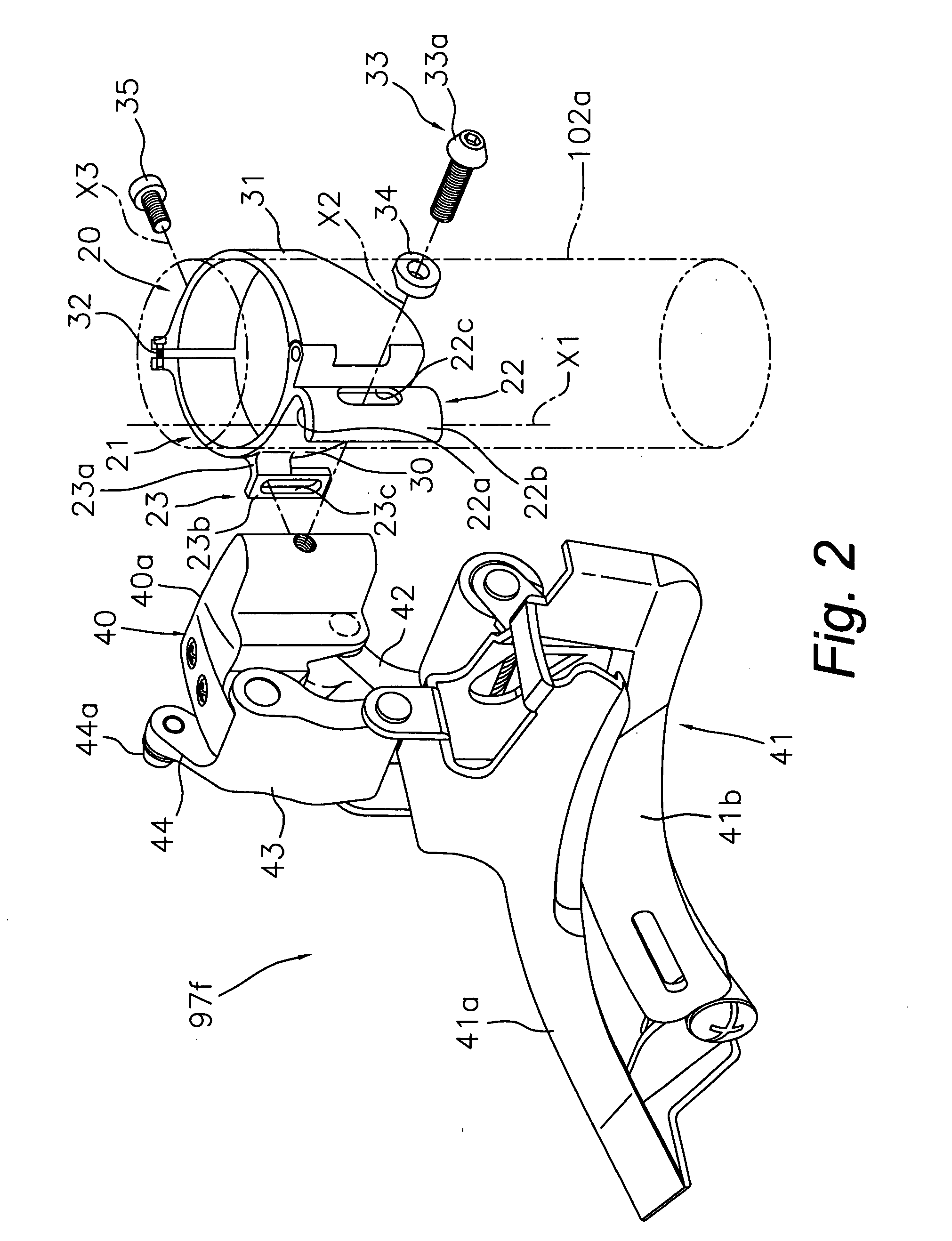 Front derailleur with mounting fixture