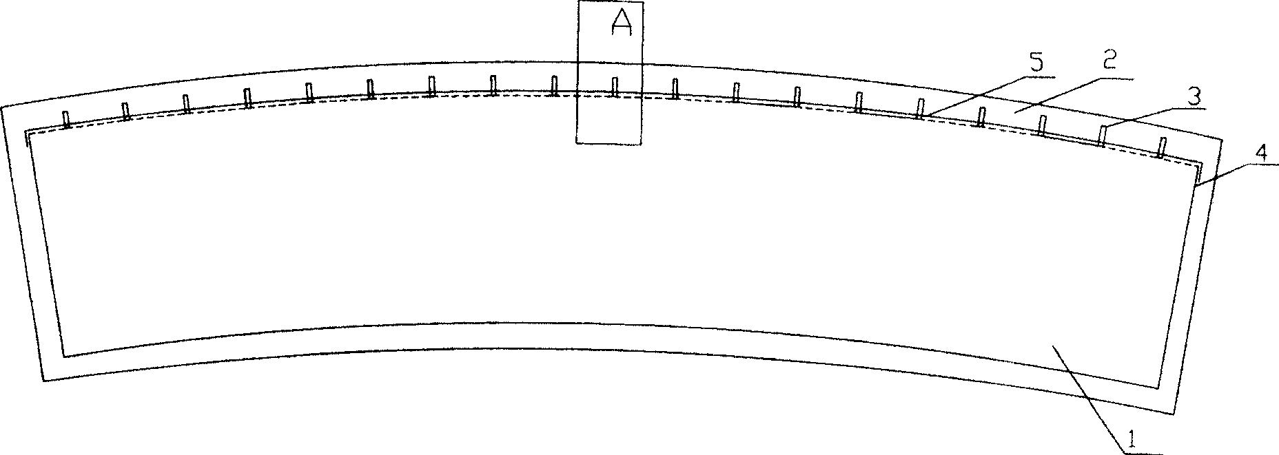 Technique for strengthening boundary face of functional gradient material of shield duct piece by using FRP rib