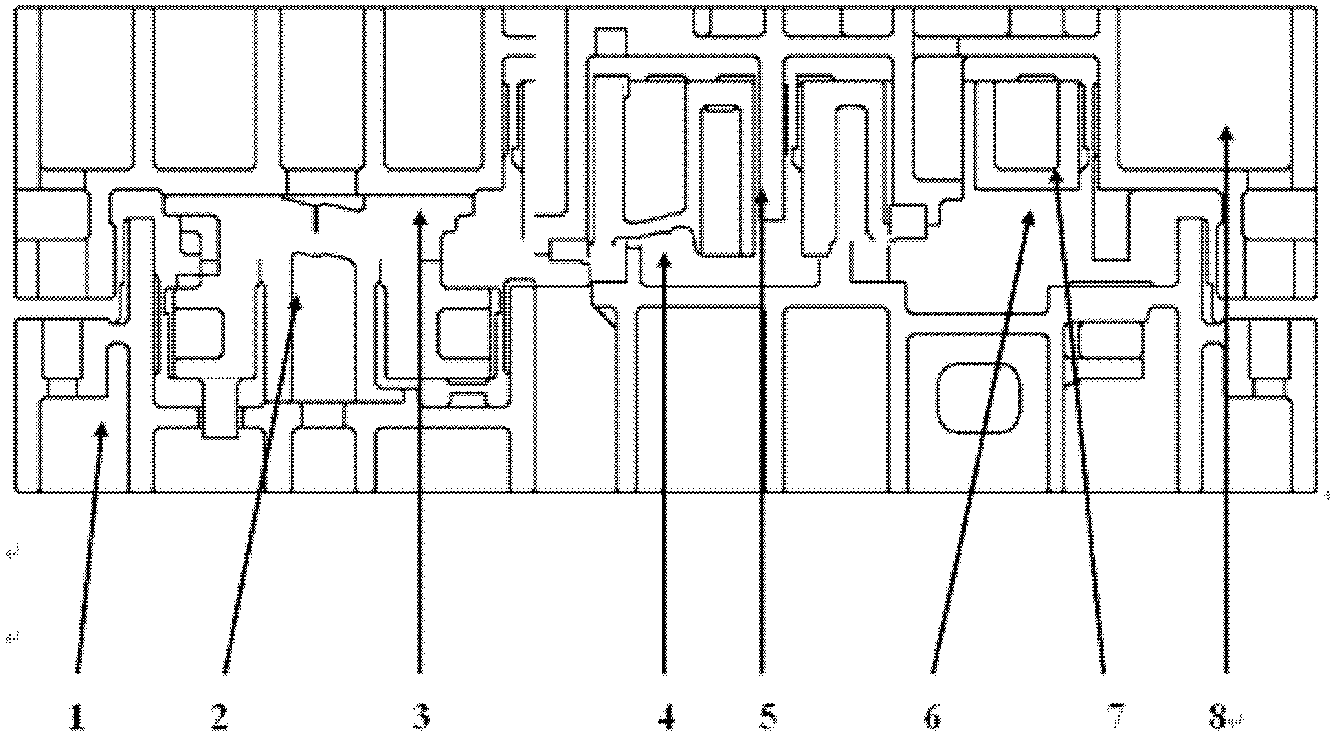 Automobile upper hinge support part die