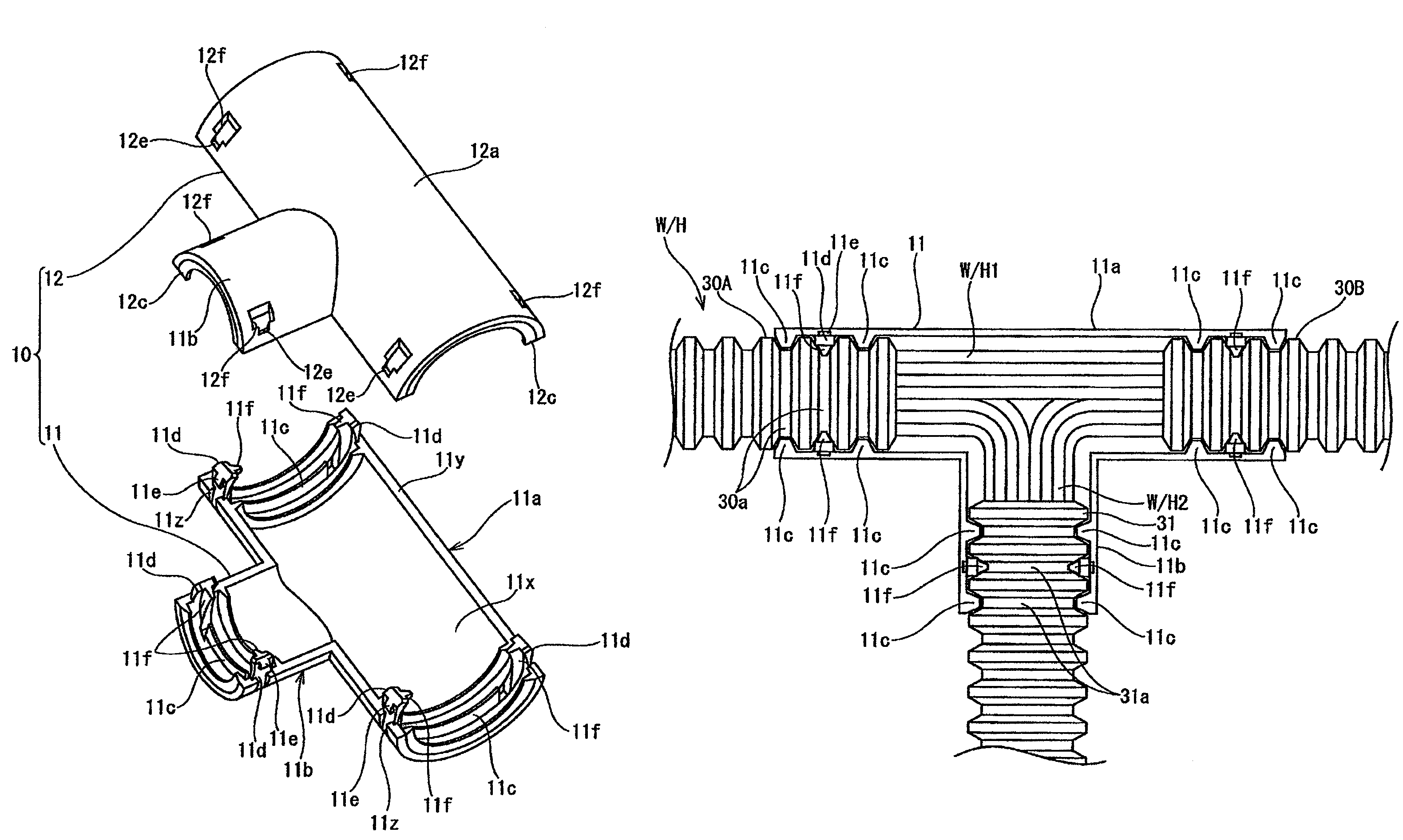 Protector for wire harness