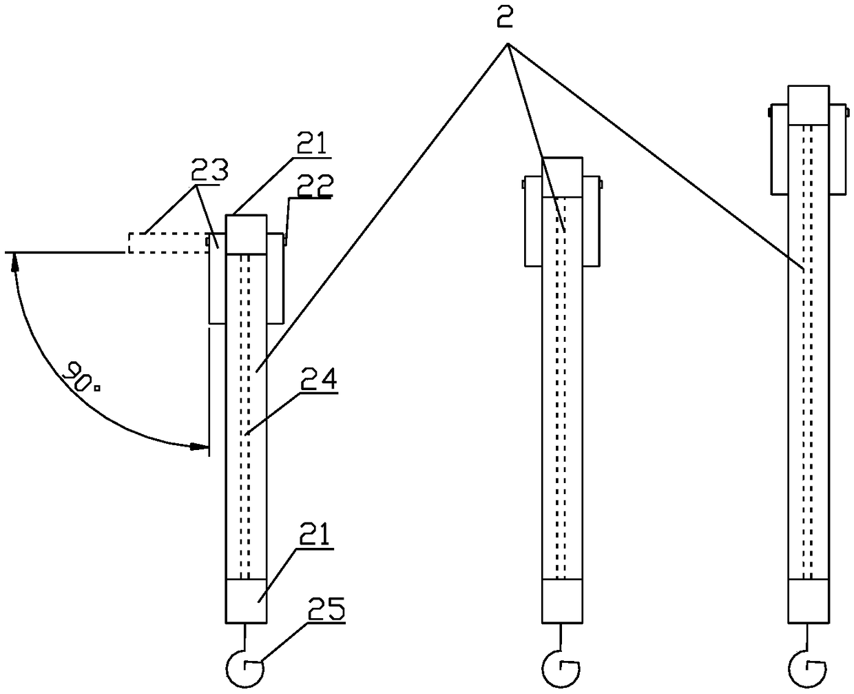 GIS flange butt joint omni-directional lead-in device and method