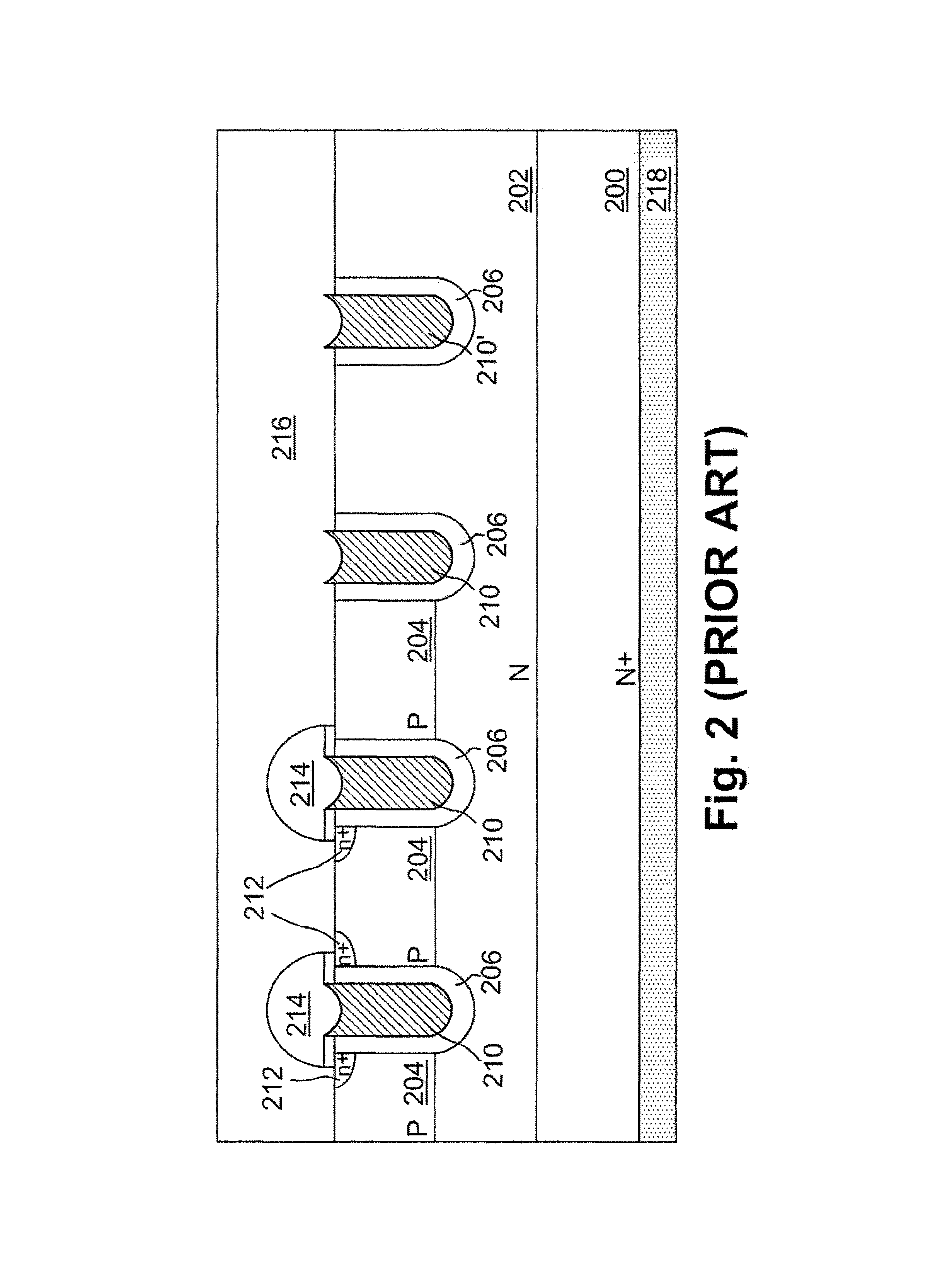 Low Qgd trench MOSFET integrated with schottky rectifier