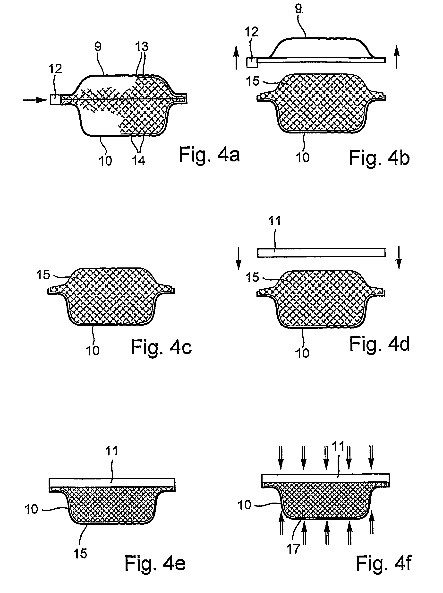 Method and device for producing three-dimensional molded parts and corresponding molded part