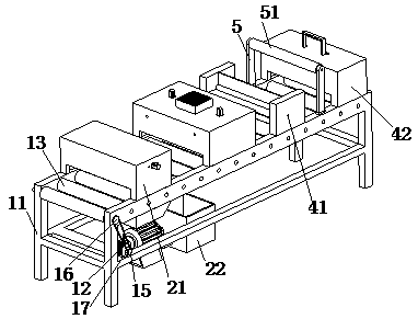 Skin care product production external package disinfection and sterilization device