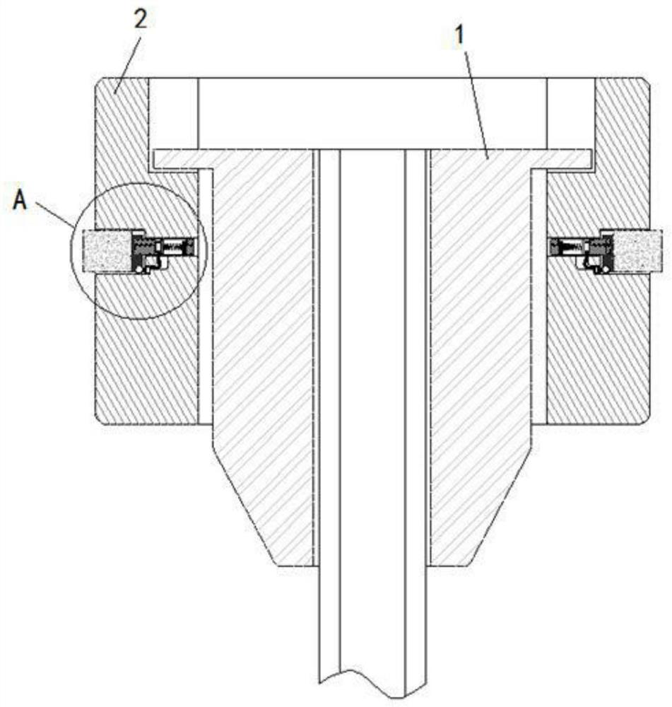 Kidney puncture device for nephrology to avoid needle handle slipping during use