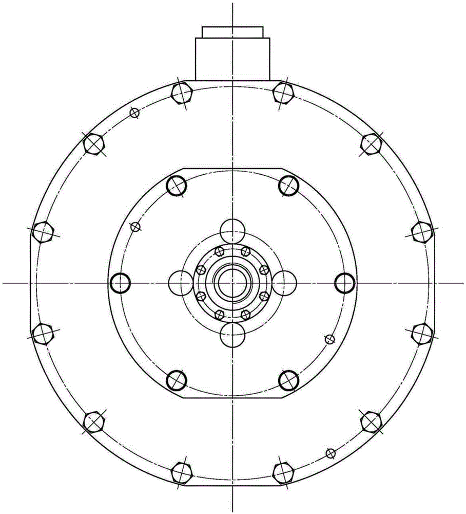 A plunger type hydraulic motor pump with an internal integrated front pump