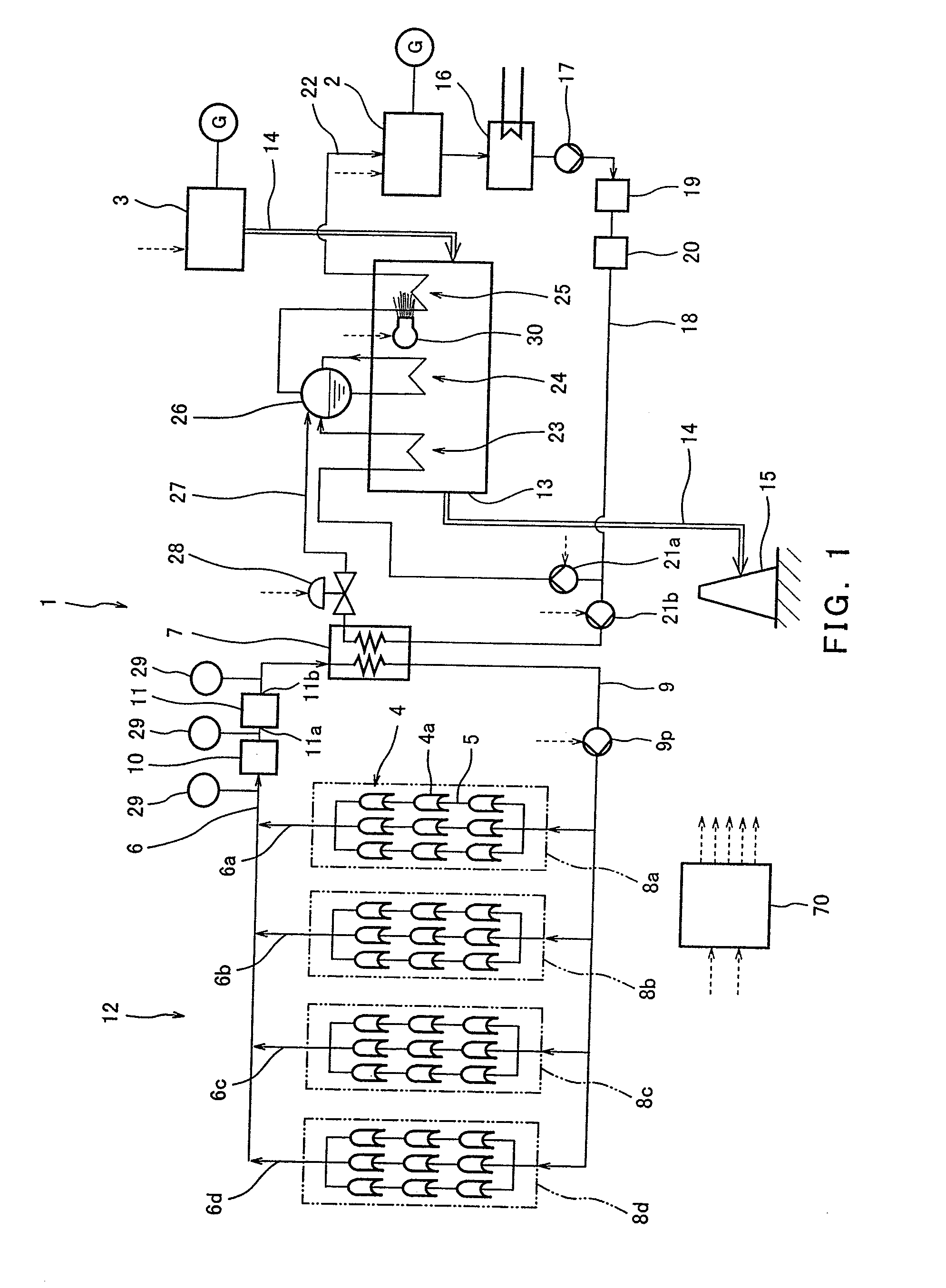 Solar Thermal Electric Power Generation System and Heating Medium Supply System