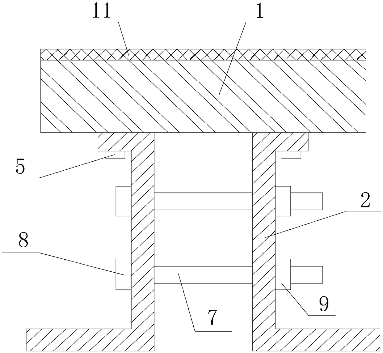 Combiner fixing frame suitable for narrow object