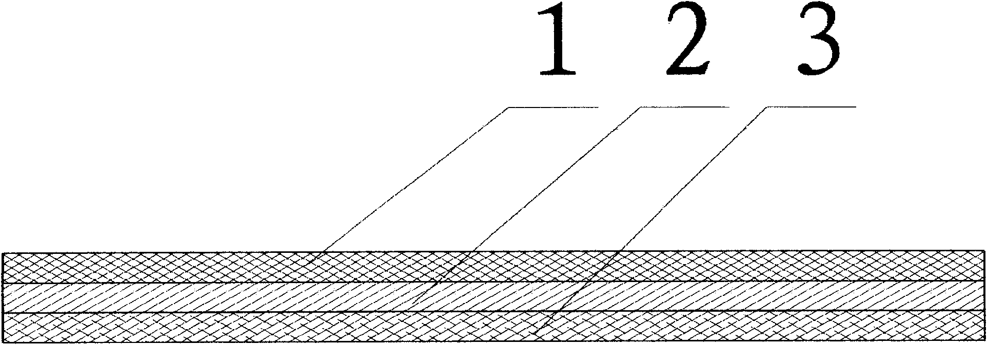 Production technology of composite nonwoven fabric-film dust-free paper