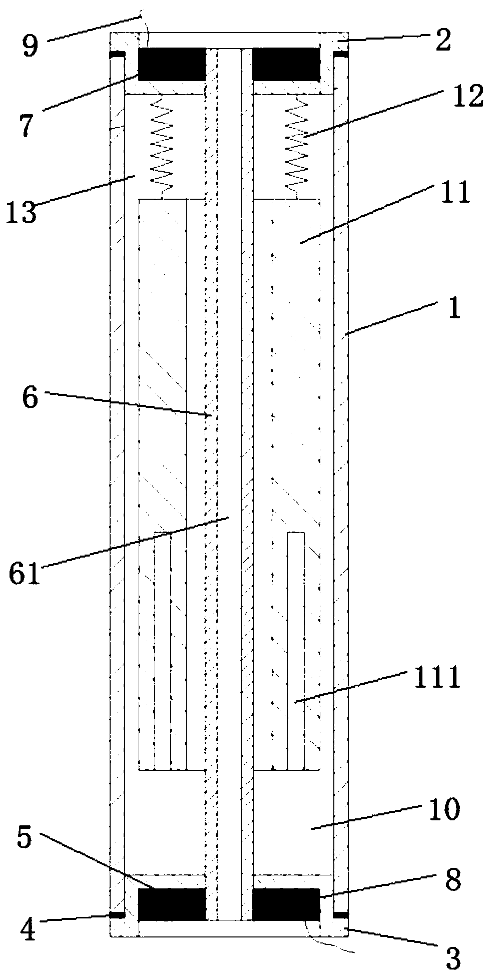 Magnetofluid shock absorber for cutter head