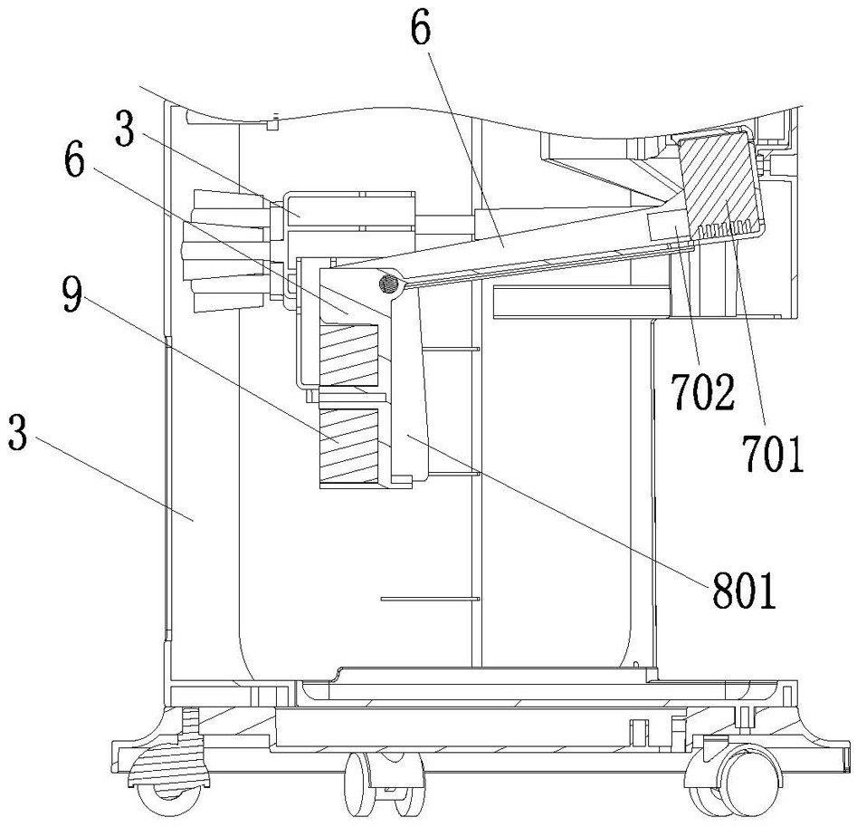 A water pump reset structure for cooling fan