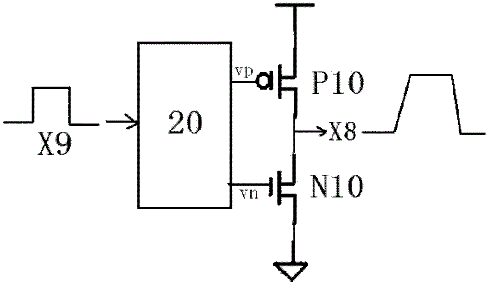 A driver for power tube grid of class-d audio power amplifier