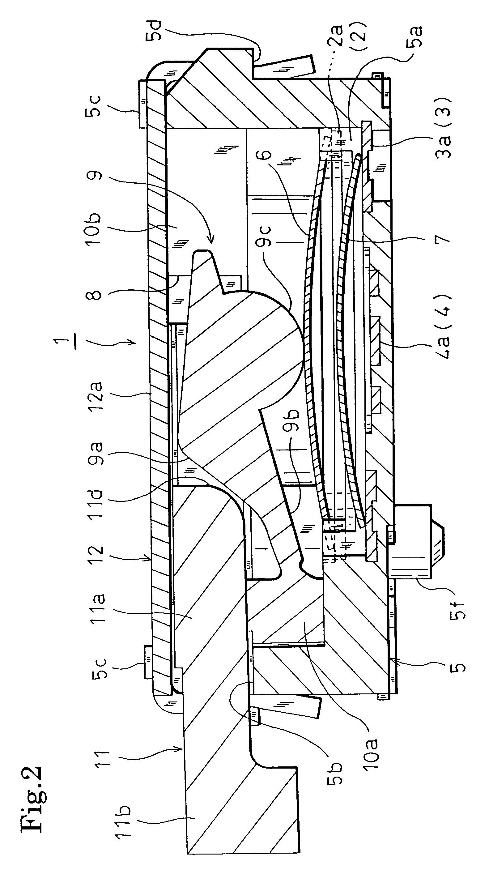 Lateral pushing type push switch