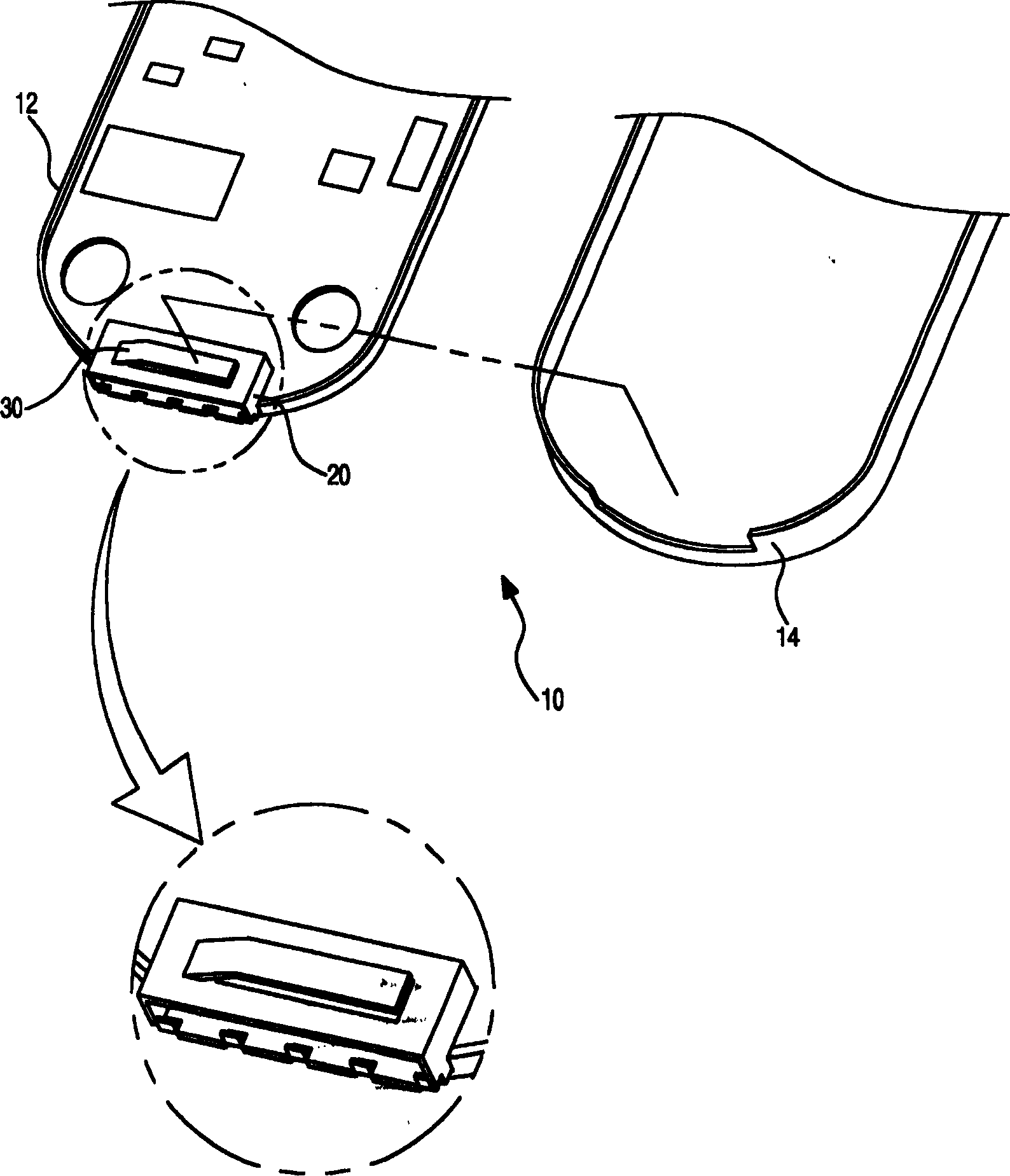 Static removing structure of mobile communication terminal