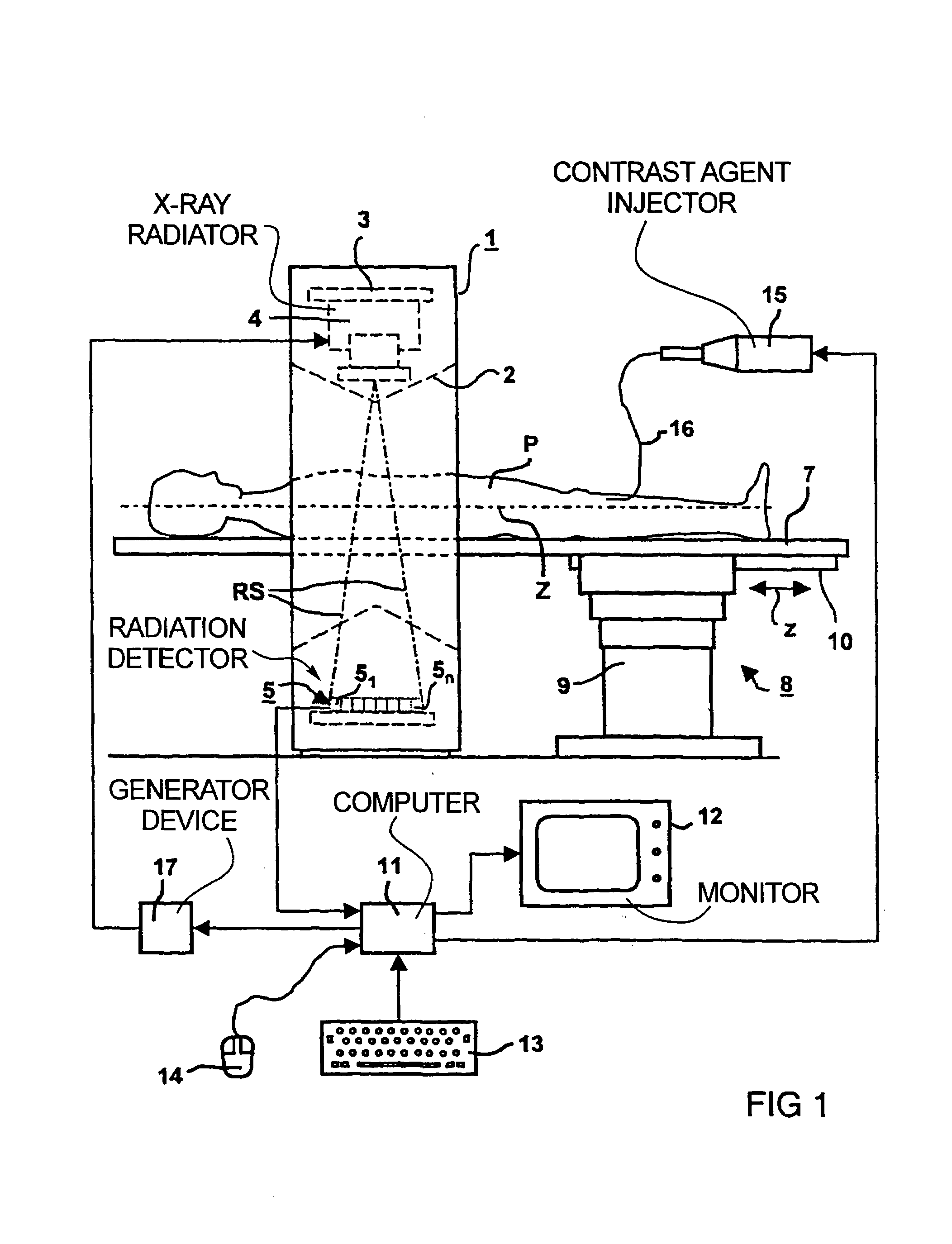 Method and apparatus for processing a computed tomography image of a lung obtained using contrast agent