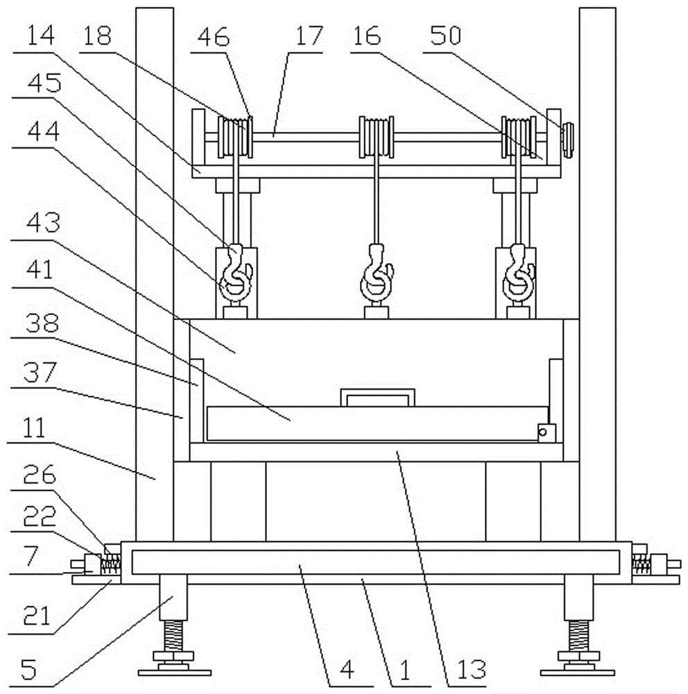 Weight lifting device for electric power construction