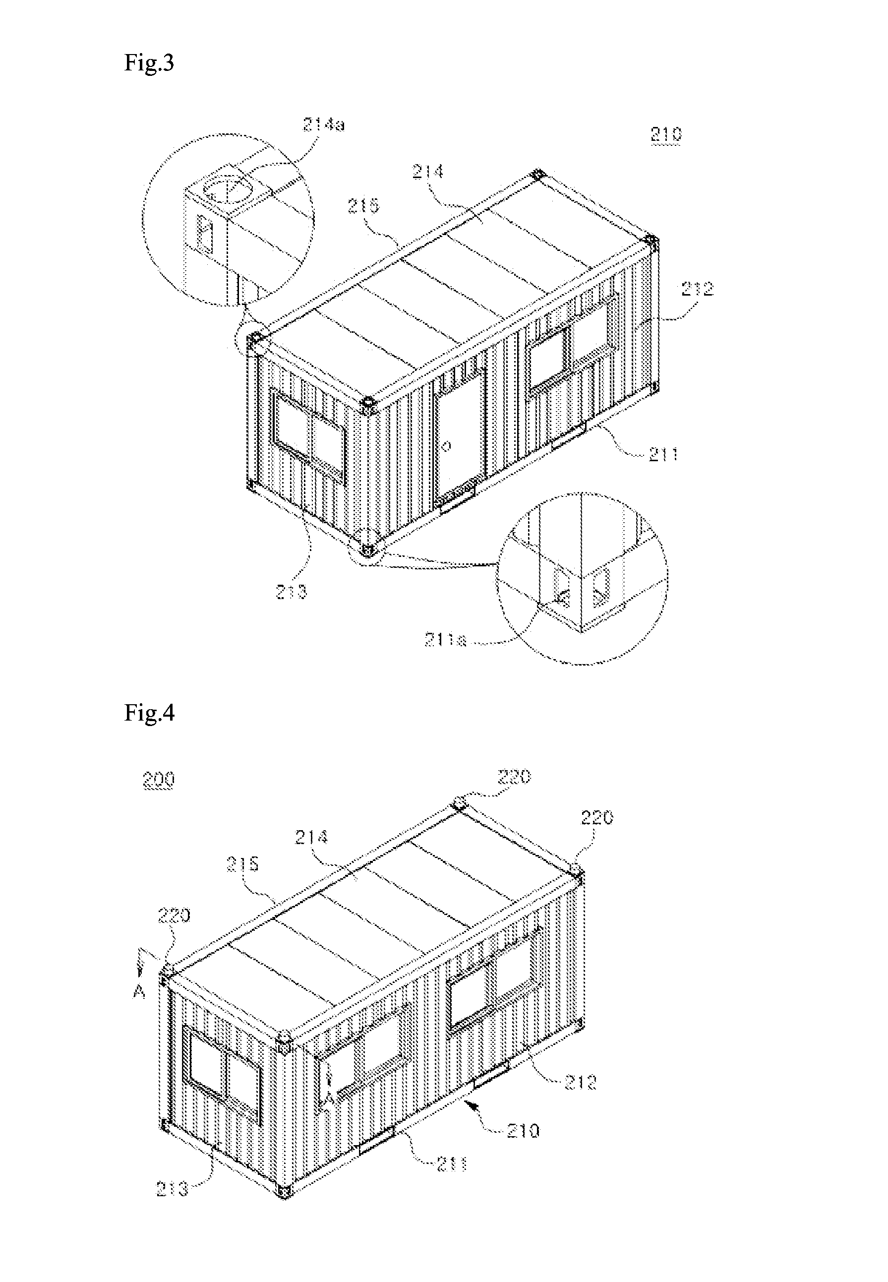 Container house having structural stability