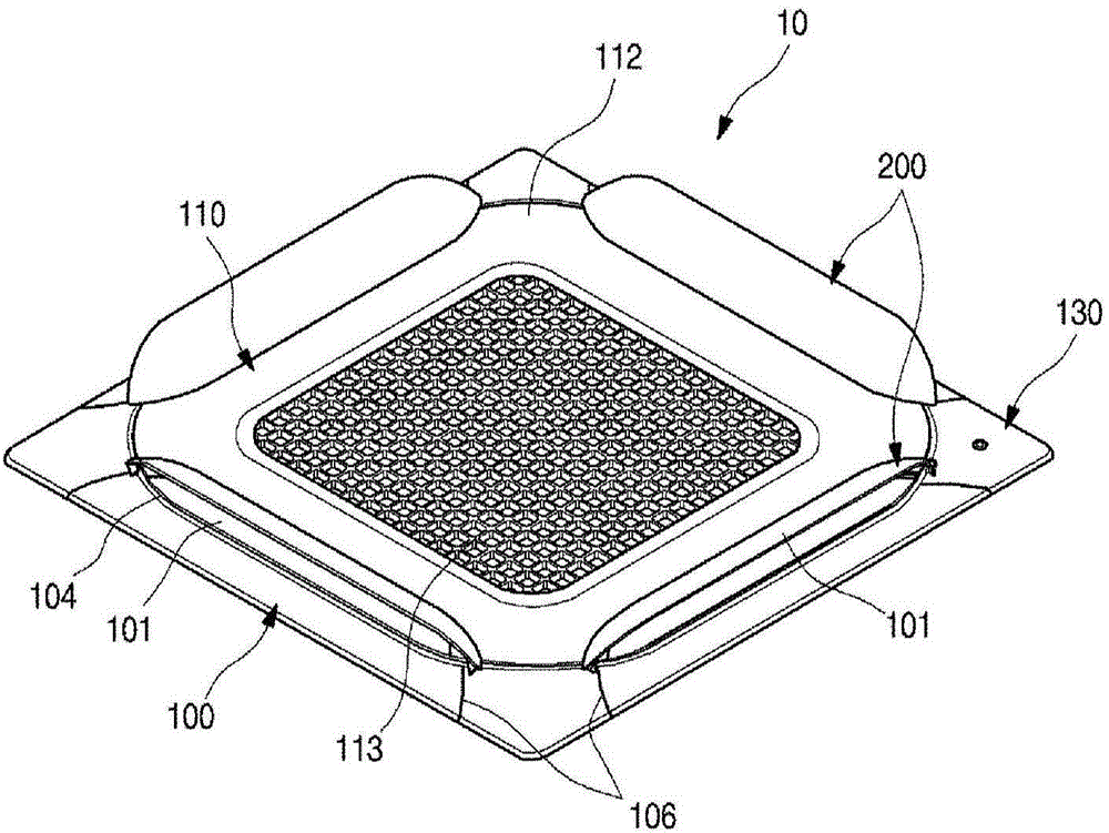 Indoor device for air conditioner having wind visors