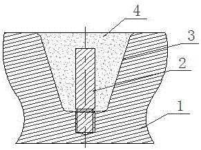 Welding process for repairing crack of ball milling iron casting