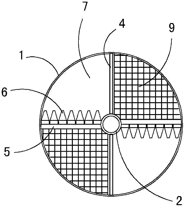 Slag salvaging cylindrical drill for drilled pile