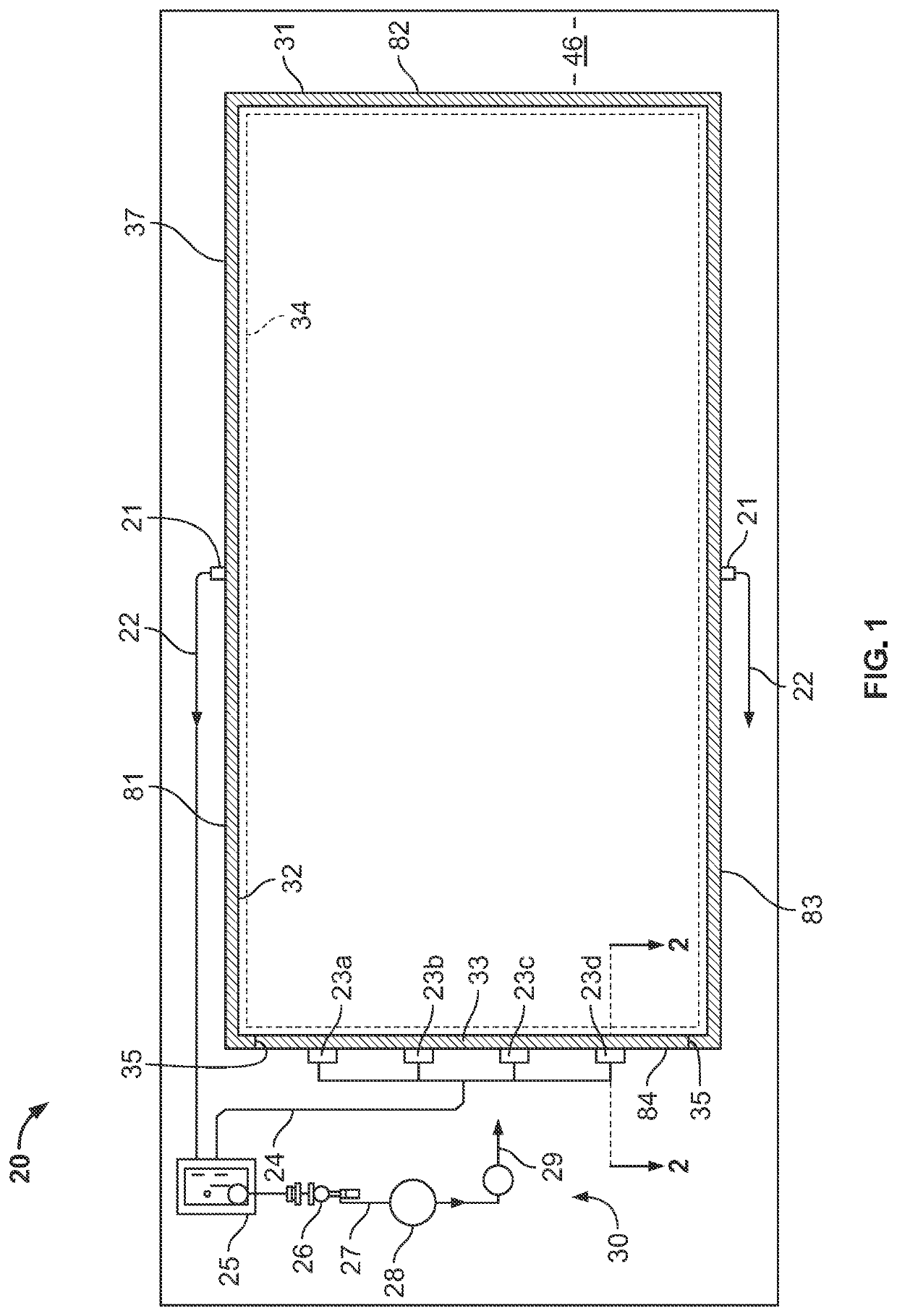 Pool gutter and air exhaust assembly