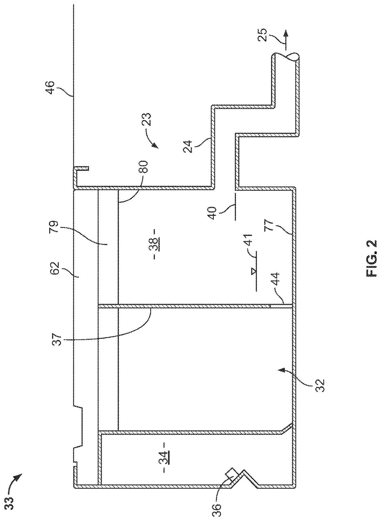 Pool gutter and air exhaust assembly