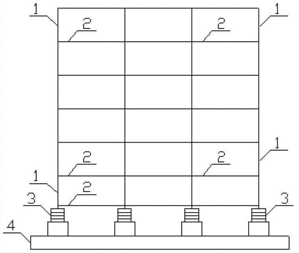 Assembly type seismic insulation house structure