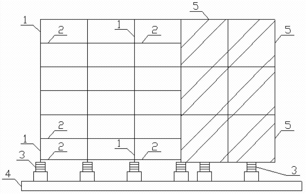 Assembly type seismic insulation house structure