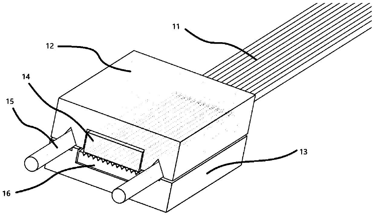 A kind of optical fiber lead-out method for photonic chip