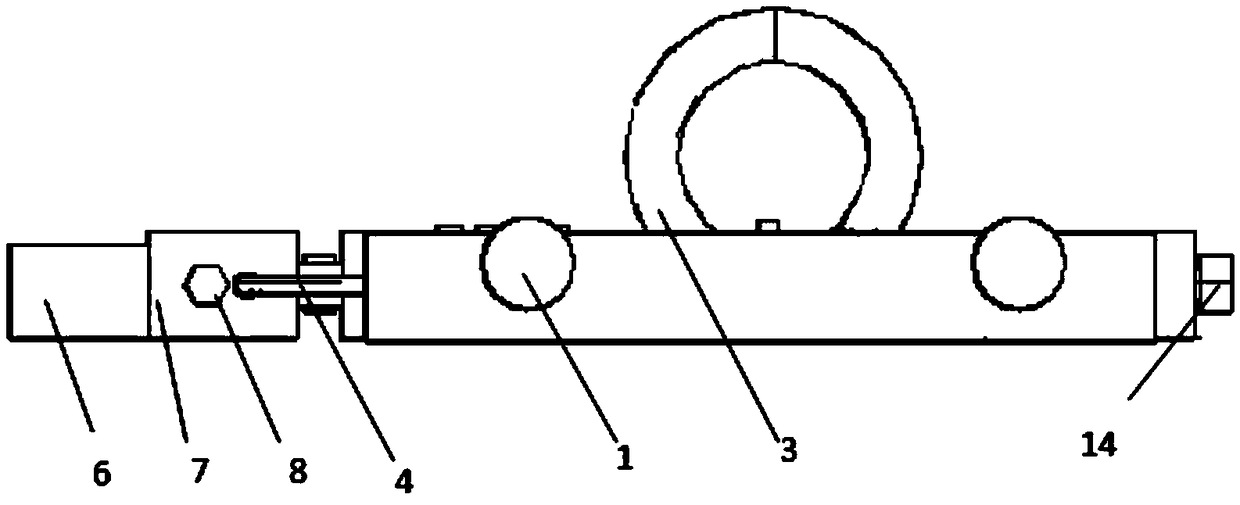 Reinforcing steel bar detector detection auxiliary device and use method thereof