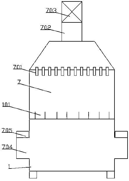 Gradually warming multi-segment type electric heating drying tunnel