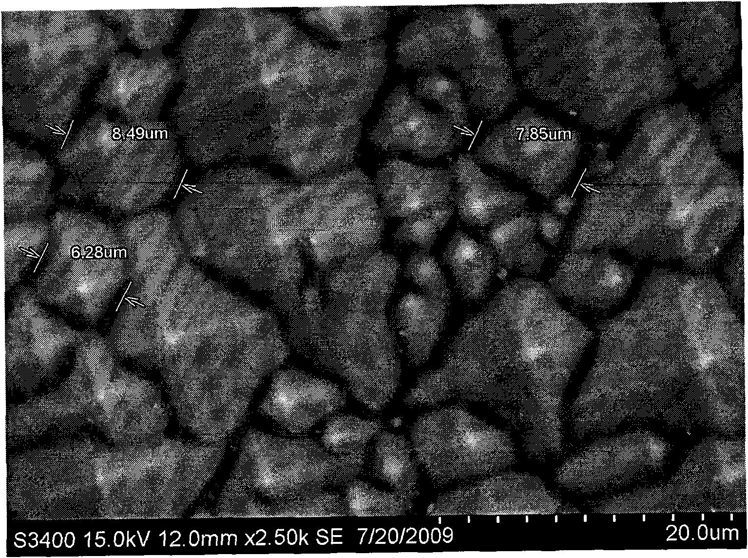 Method for preparing single crystal silicon velvet surface