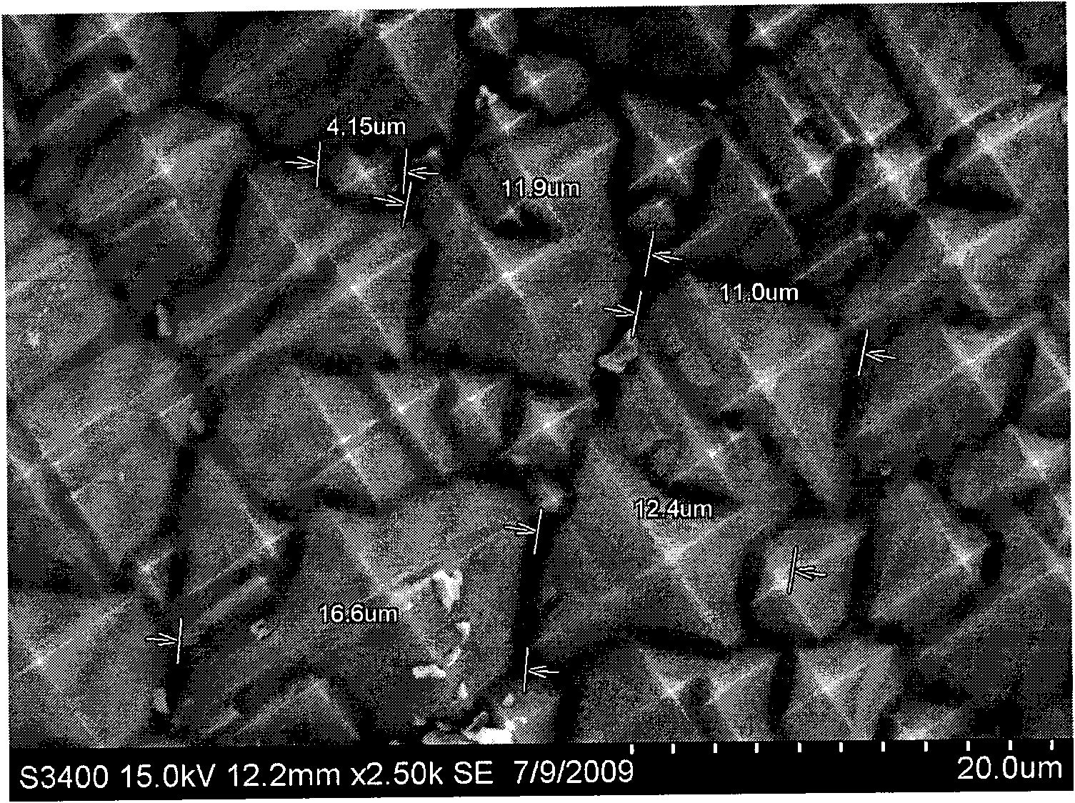 Method for preparing single crystal silicon velvet surface