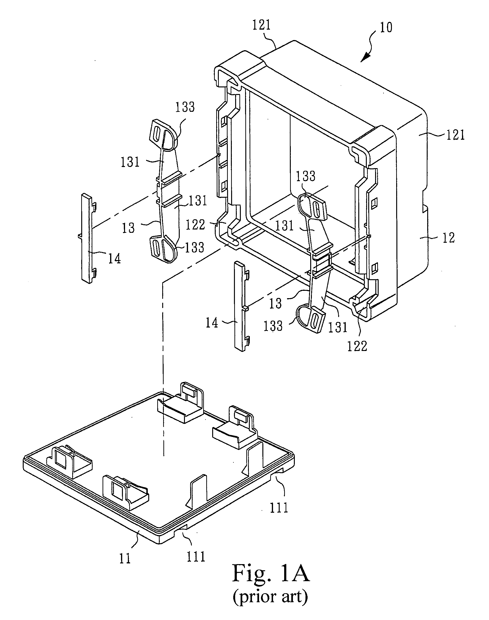 Fastening structure of clean container