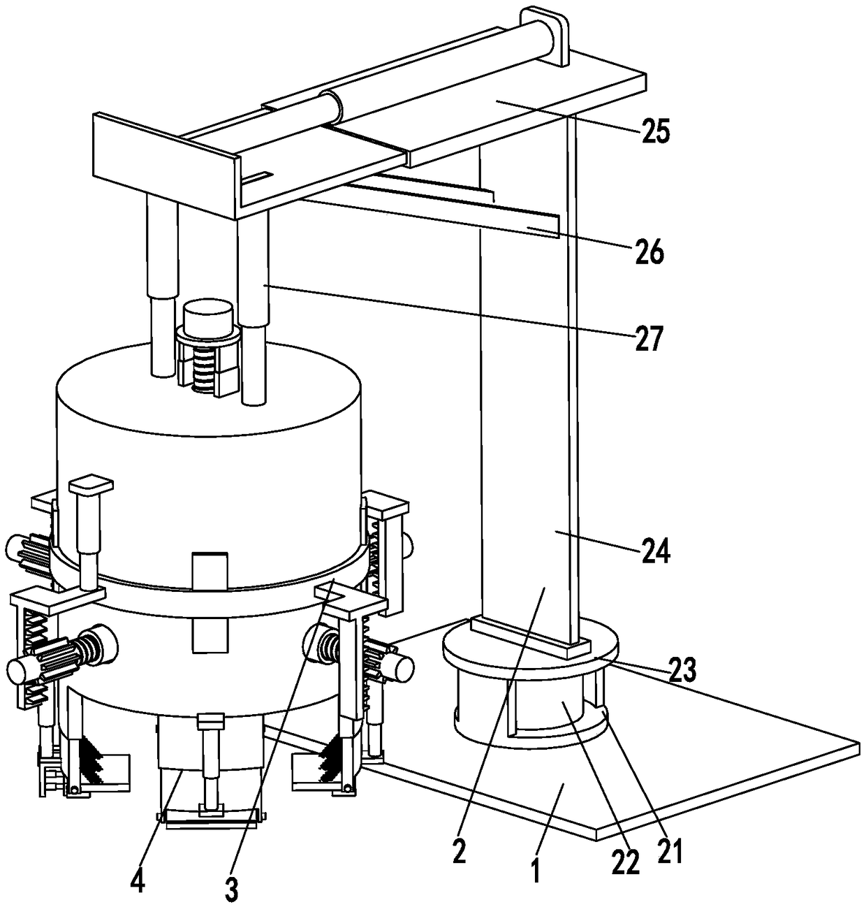 Cylindrical lithium ion battery transferring and clamping device and battery transferring and clamping technology