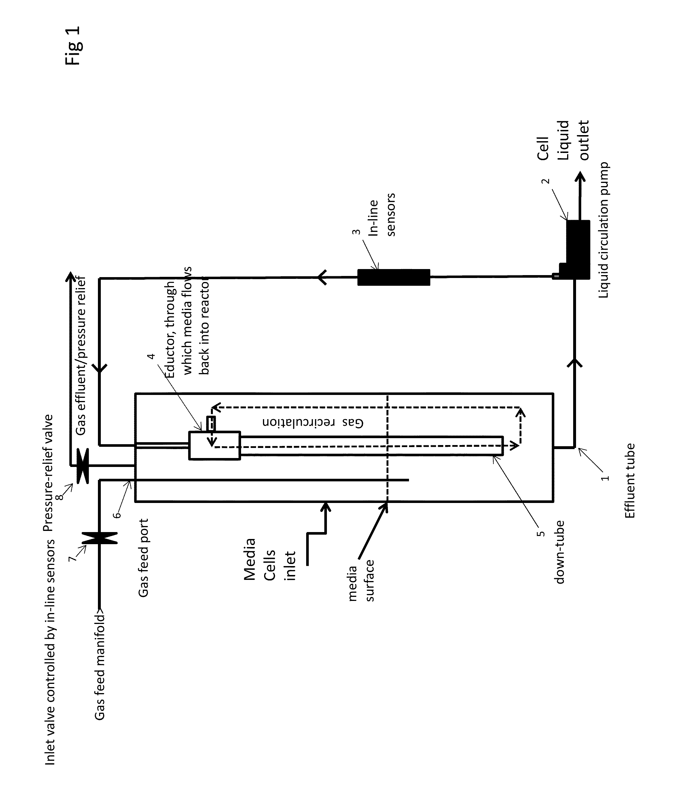 Method and apparatus for growing microbial cultures that require gaseous electron donors, electron acceptors, carbon sources, or other nutrients