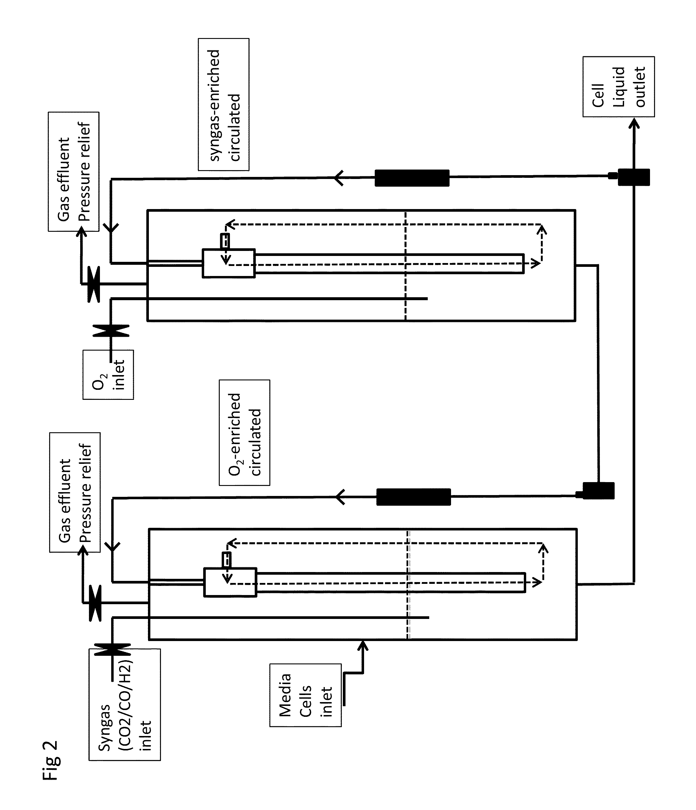 Method and apparatus for growing microbial cultures that require gaseous electron donors, electron acceptors, carbon sources, or other nutrients