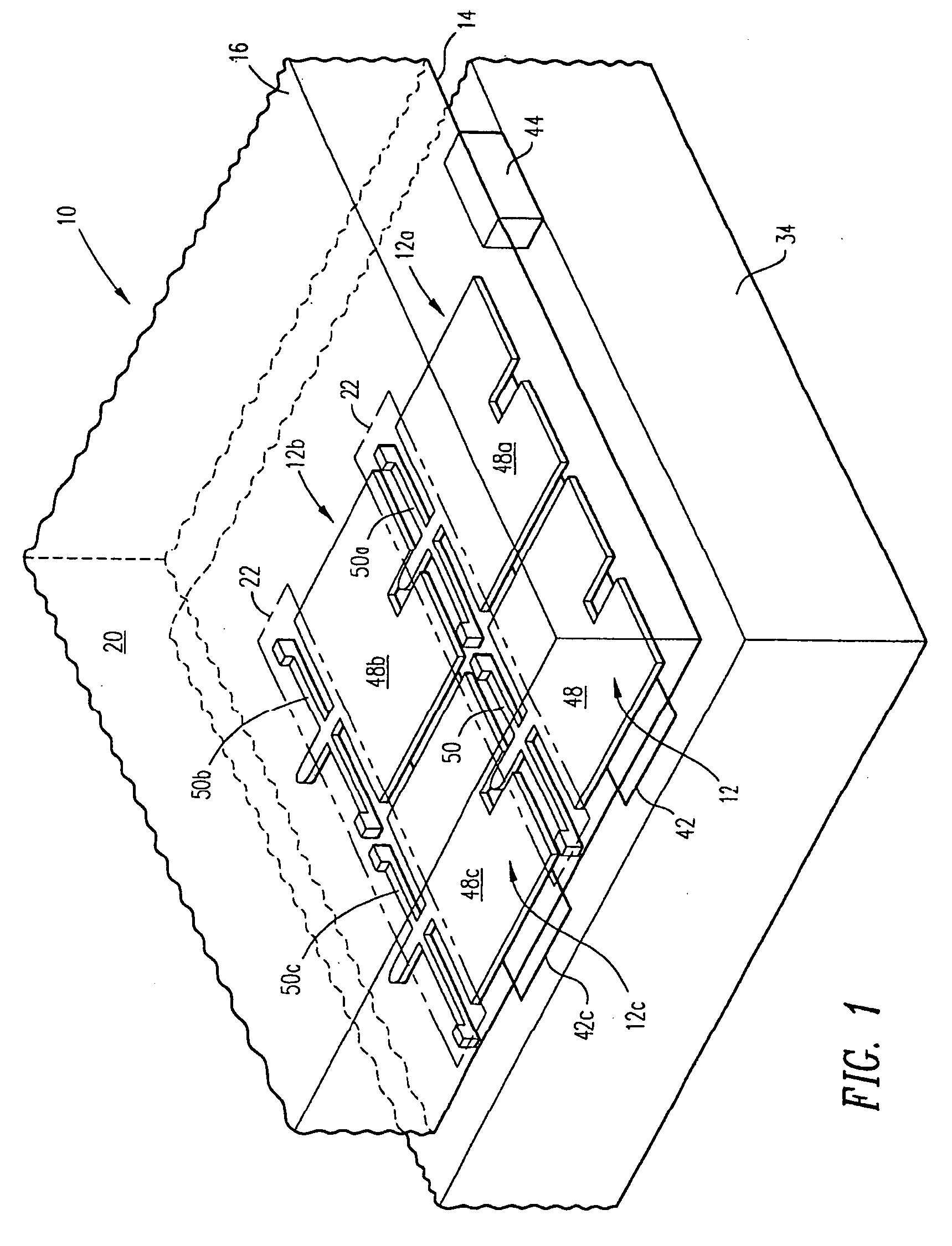 Double substrate reflective spatial light modulator with self-limiting micro-mechanical elements