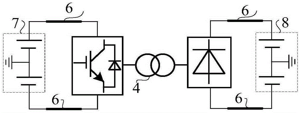 Unidirectional direct current-direct current autotransformer