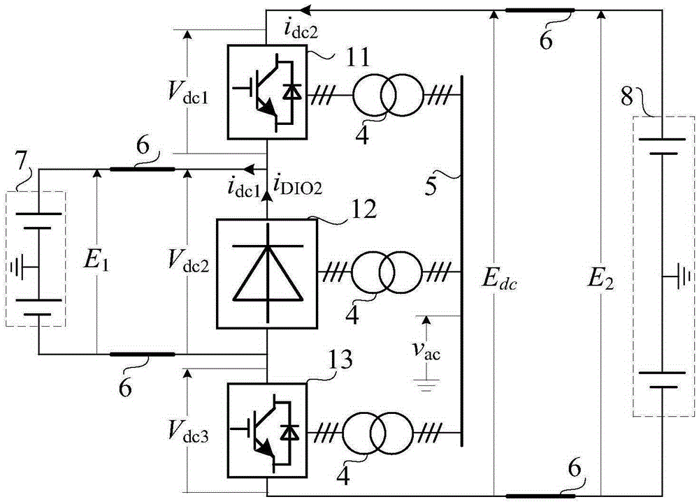 Unidirectional direct current-direct current autotransformer