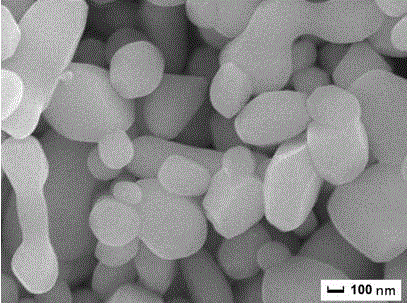 Micro/nano potassium yttrium tungstate near-spherical particles and preparation method thereof