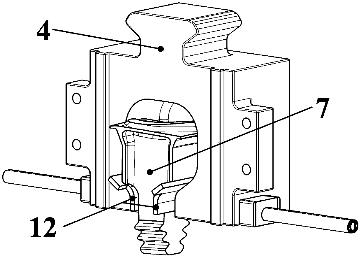 High-temperature large-load test fixture and test method for turbine blade joggle joint structure