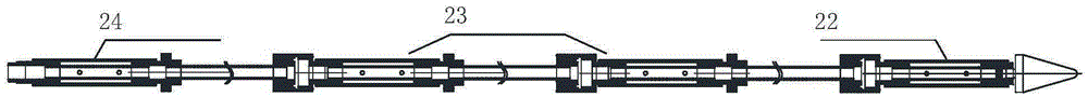 Surrounding rock mining damage range segmented testing system